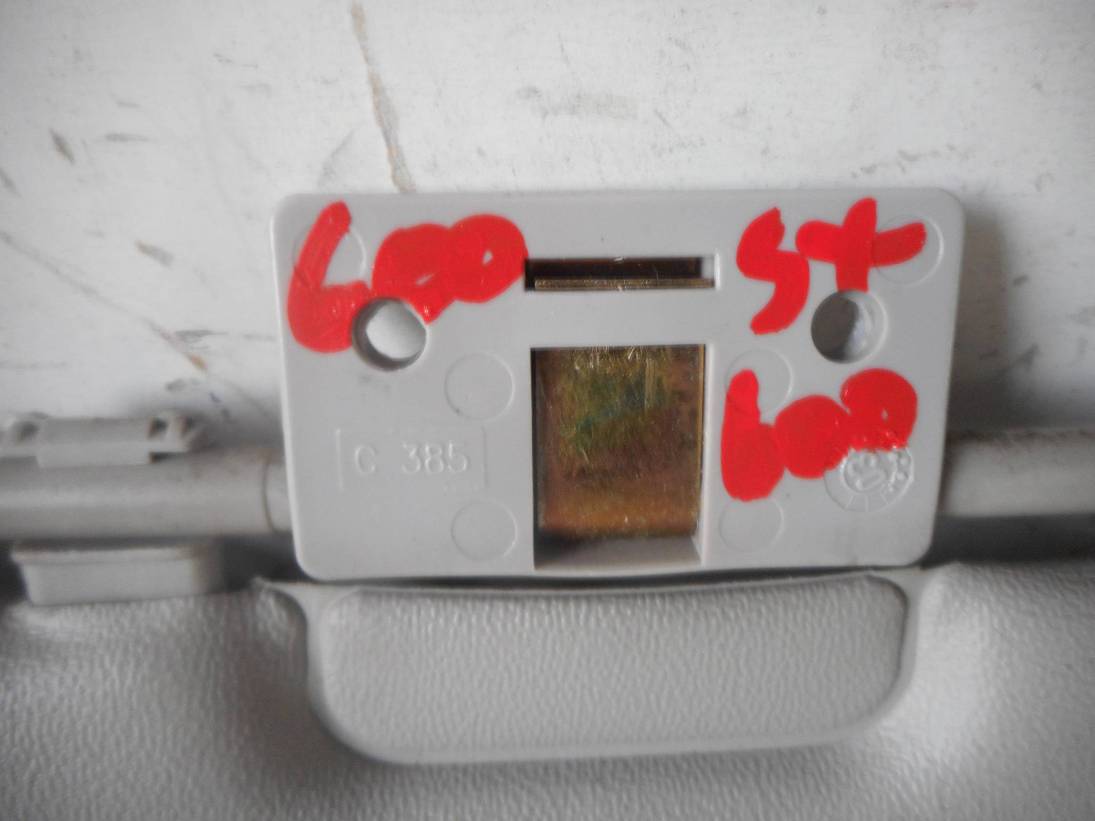 Aletta parasole parabrezza sx.